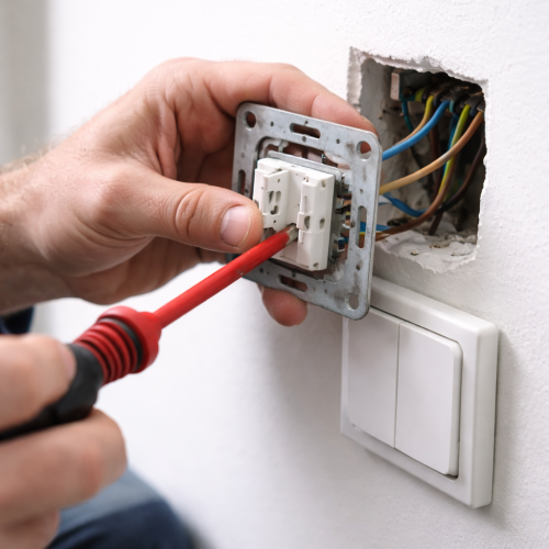 Montering af afbryder